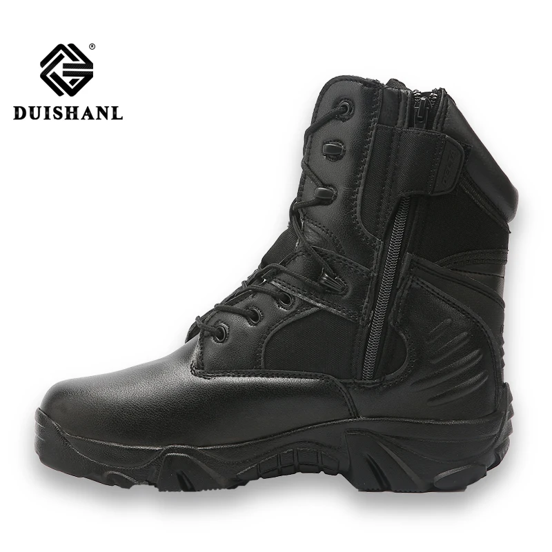 Bottes Hommes Colour Chaussures Militaires Duishanl black Spécial Travail En Sand Safty Cuir Hiver L'armée Forcetactical Combat De Colour 1wE57qR5