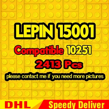 

LP 15001 2413 Pcs LP 15010 2418 Pcs Model Building Street Sight Kits Blocks Bricks LPings Toys 10251 10243