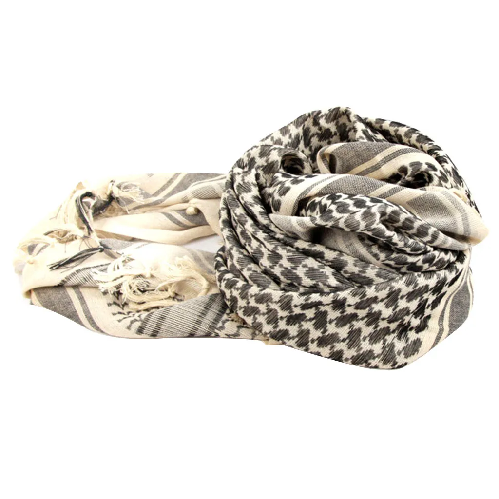 Уличные походные шарфы охотничий армейский Тактический пустынный шарф в арабском стиле Keffiyeh шема-шаль шарф с кисточкой крышка Hea