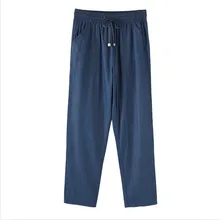 Женские весенне-летние брюки длиной до щиколотки, большие размеры, M-7XL, джинсы, шаровары, новые модные повседневные длинные брюки, черные, синие, свободные