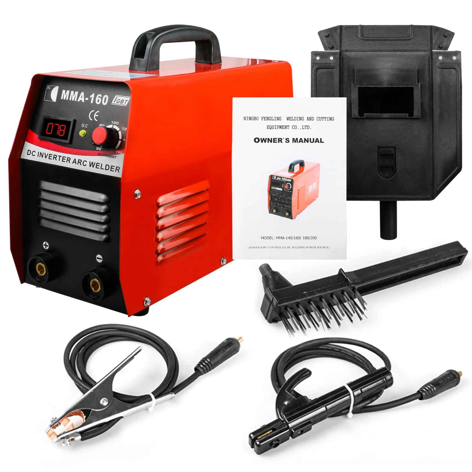 EVERPOWER Arc Welding 110V-220V IGBT Mini Inverter Electric Welder Machine 20-160A Copper Cable Mask Welder Free Gift