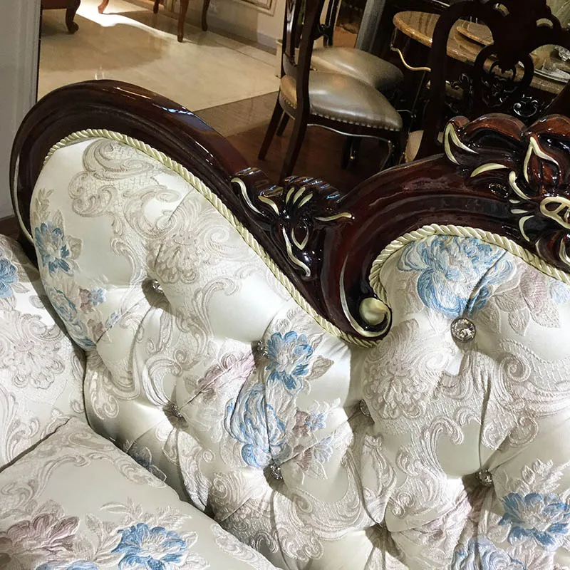 Villa sofa set longue luxury model furniture