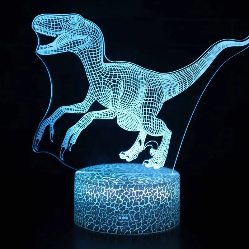 Динозавр детские игрушки светится в темноте флуоресцентные подарки на день рождения детский люминисцентный ночной свет