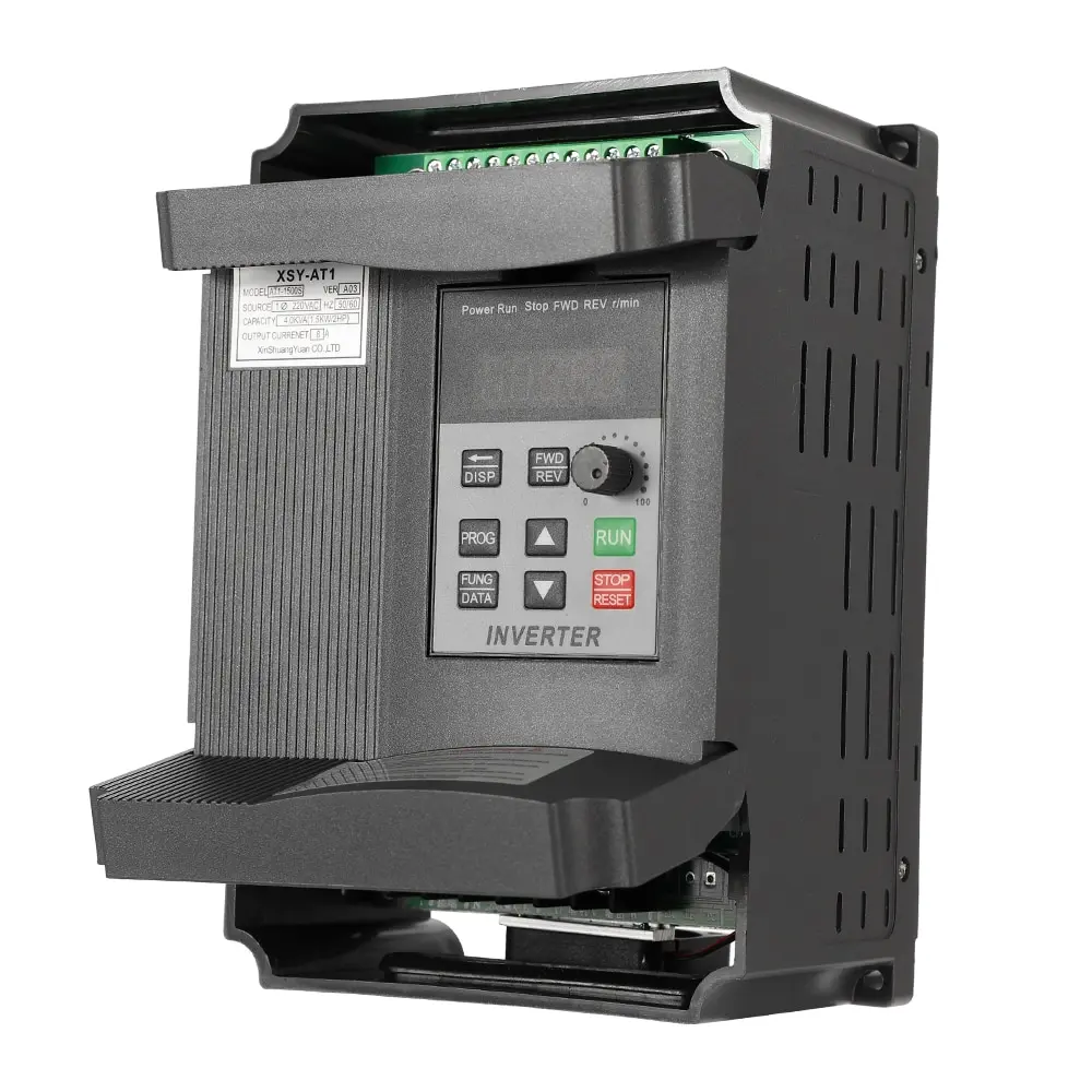 

VFD 2.2KW 12A 220V VFD Frequency Speed Controller AC Motor Drive Single-Phase In Three-Phase Out Variable Inverter AT1-2200S