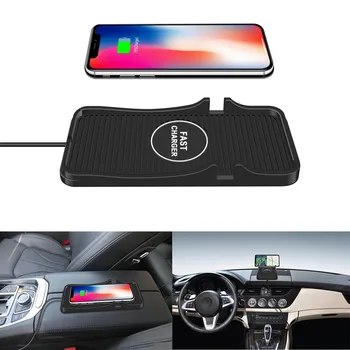 

QI Wireless Car Charger Car anti-skid wireless charging pad for iphone for Samsung Apple iPhone HTC Google Nokia HP Elite X3_STW