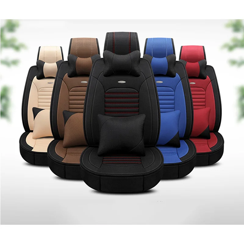

New Flax Universal auto Car seat covers For KIA All Models K2/3/4/5 Cerato Sportage Optima Maxima carnival rio ceed accessories