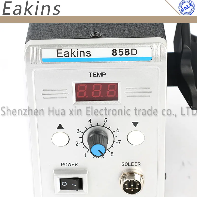 Eakins высокое качество 858D паяльная станция 220V 700W цифровой Дисплей Электрический