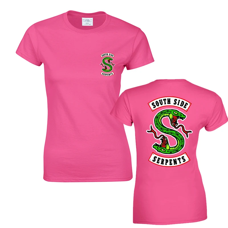 Футболка из хлопка для взрослых и женщин, летняя повседневная забавная футболка для девушек, топ, футболка(две стороны - Цвет: Rose Red