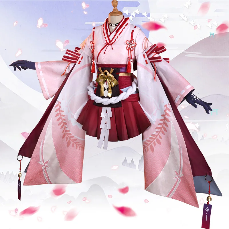 Демонический нож для девочек Yoto Hime Onmyoji Косплей Youtouhime косплей костюм кимоно платье полный комплект