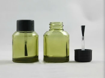 

Freeshipping 15ml Nail Polish Bottle Refillable Glass Bottle Oil Perfume Glass with High Quality Brush Lid Wholesale