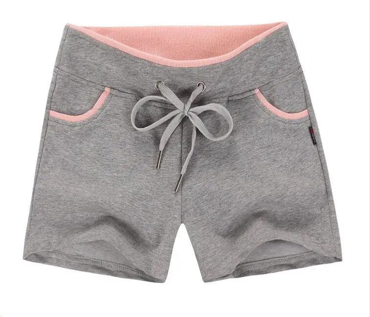 women summer plus size loose causal workout shorts women knitted cotton shorts Shorts