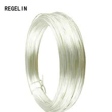 REGELIN 1 м/лот, твердая 925 пробы, серебряная проволока, бисер, нанизывающая Ювелирная нить, коннектор, аксессуары, 0,3-1 мм, диаметр