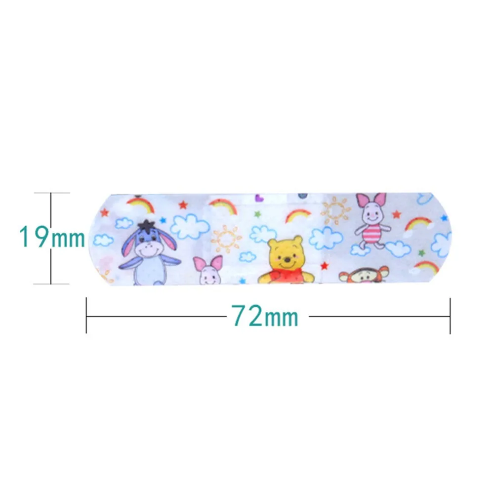 100pcs Cute Cartoon Band Aid Waterproof Breathable Hemostasis Adhesive Bandages Security First Aid Stickers For Kids Children