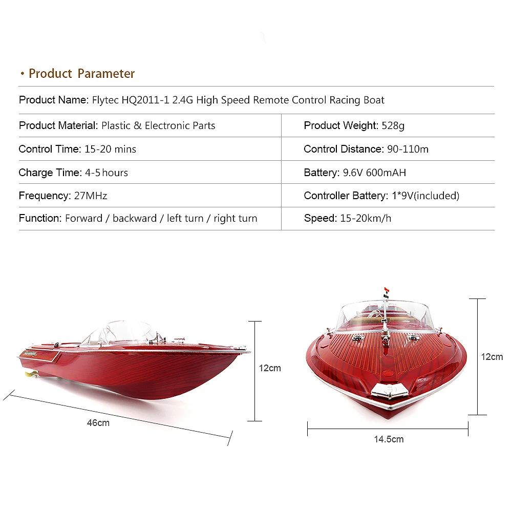 Flytec дистанционный высокоскоростной катер гоночный пульт дистанционного управления скоростной катер с дистанционным управлением