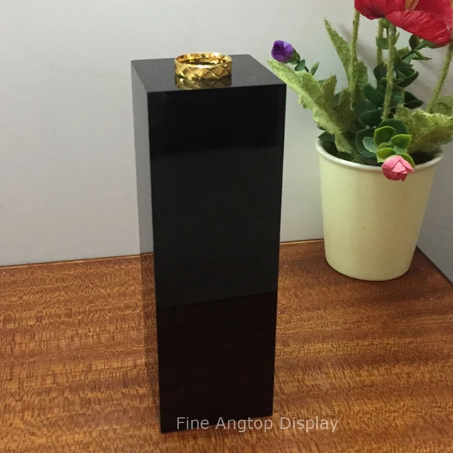 Online Shop Black Acrylic Display Riser Stand Holder For Jewelry Watch Sculpture Figurine Showing Rectangle Pedestal Online Shop Black Acrylic Display Riser Stand Holder For Jewelry Watch Sculpture Figurine Showing Rectangle Pedestal