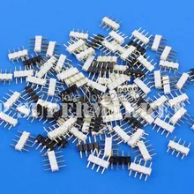 20 шт./лот разъем адаптера штыревой иглой мужской тип двойной 4Pin RGB/5Pin RGBW для 3528 5050 SMD светодиодные ленты светильник