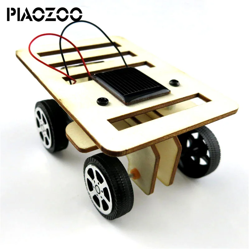 Assemble Solar Toys For Kids 1 Set Mini Powered Toy DIY Car Kit