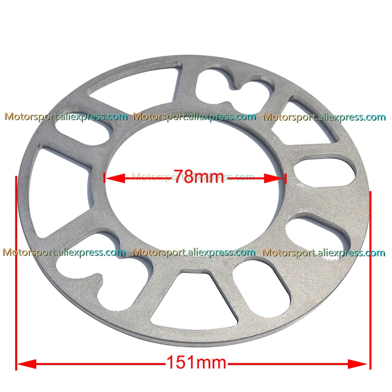 4 шт./лот) 4x100 4x108 4x114,3 5x100 5x105 5x108 5x112 5x114,3 5x120 Алюминий ET шайб колеса автомобиля Распорки