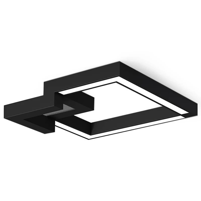 

Nordic Geometry Dimmable Led Ceiling Lights with Remote Control, Modern Ceiling Lamp Iron Surface Mounted Lighting Fixtures