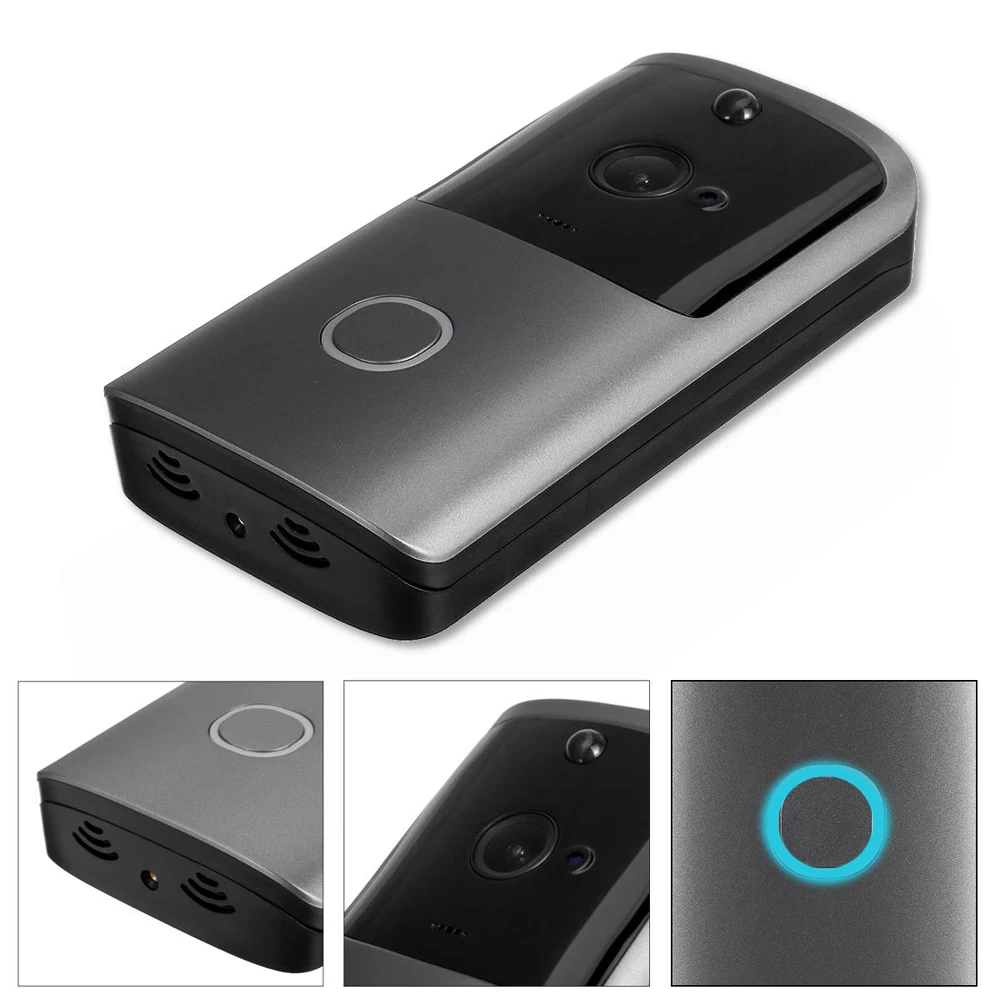 Smart Wifi Doorbell Camera Wireless Video Recorder Intercom Bell HD 720P Door Bell IR Alarm Motion Detected Door Lens Video-eyes