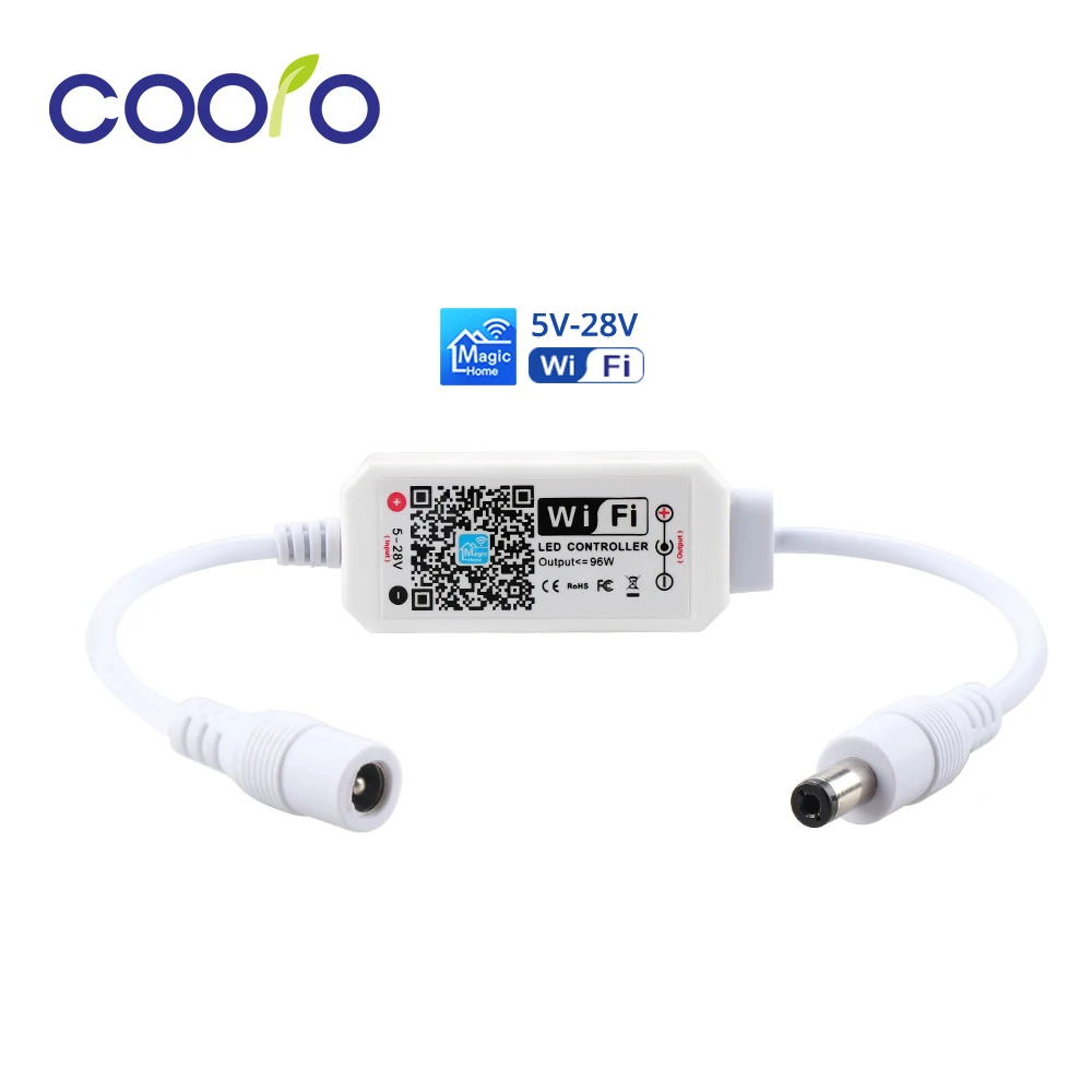 DC 5 28V Magic Home мини Диммируемый беспроводной APP WiFi контроллер для 2835 3014 3528 5050 5630 5730