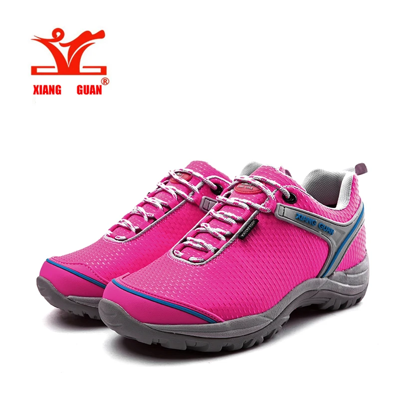 2016 XIANGGUAN Women Hiking Shoes Low Canvas Waterproof Slip Resistant