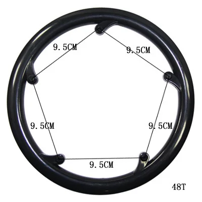 MTB 36 T/40 T/42 T/44 T/46 T/48 T/52 T пластиковая цепочка колеса цепочка на клапане защитное кольцо коленчатый набор универсальная защитная Кепка кривошипная зубная пластина - Цвет: 18