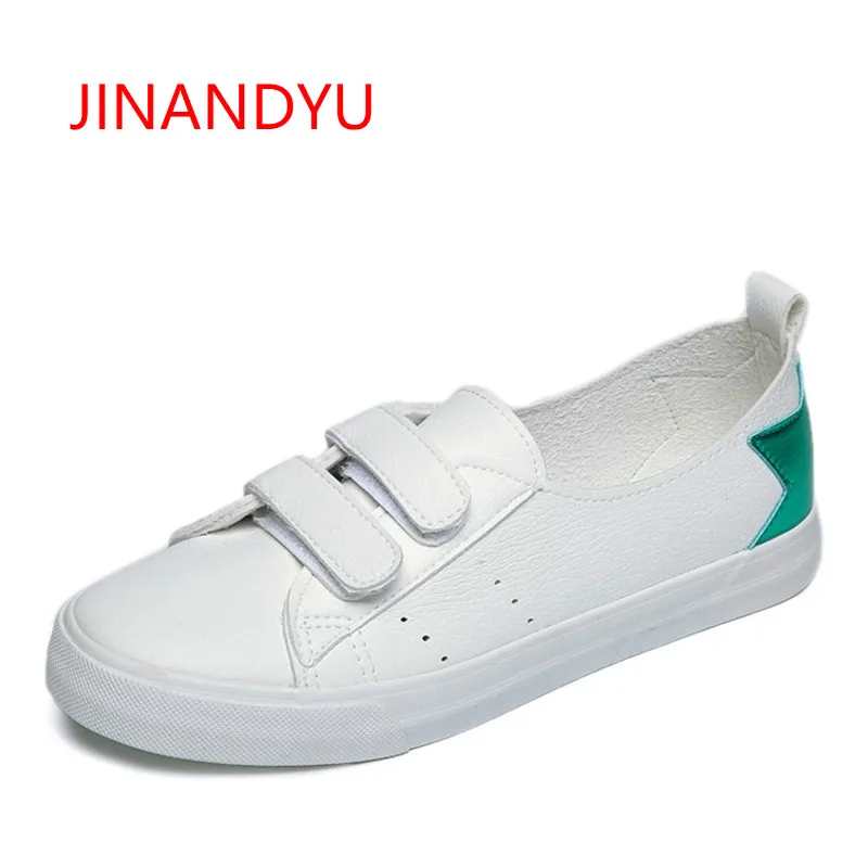 

Women's Vulcanize Shoes ladies Sneakers Casual Candy Color Shoes White Leather Sneakers Women Footwear Rubber Sole Trainers 2018