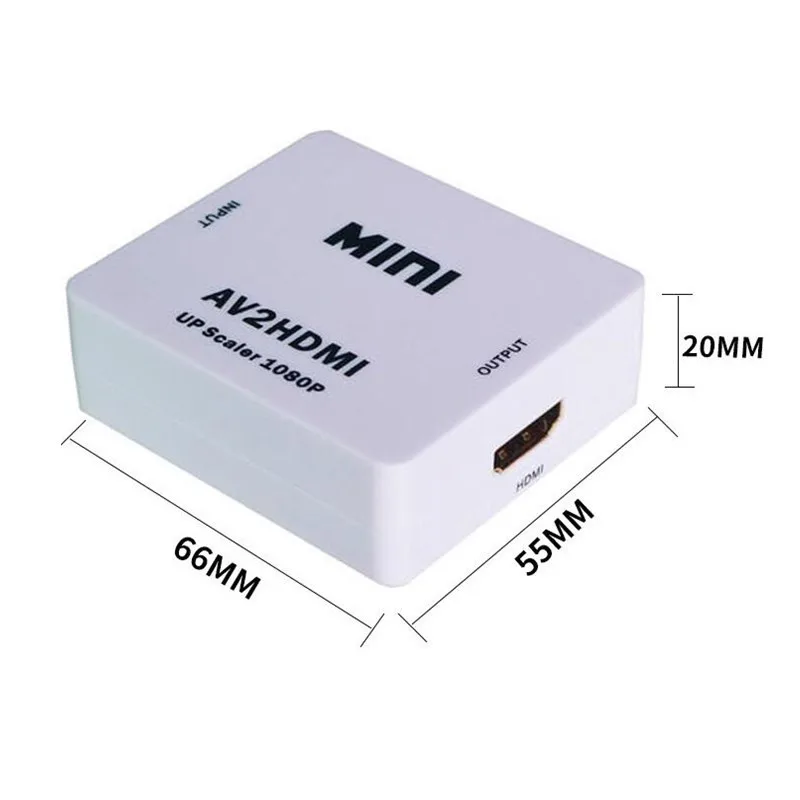 Преобразователь сигнала RCA в HDMI 720P 1080P AV2HDMI Mini AV к адаптер преобразователя для ТВ VHS