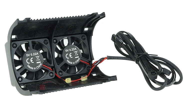 SKYRC 55mm double Fan 5V Brushless Motor Radiator Cooling with Housing for 1/5 RC motor Traxxas X-Maxx