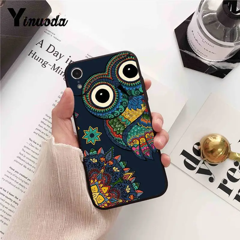 Yinuoda Сова и Ловец снов Splendid аксессуары для телефонов Чехол для iPhone 7 6X8 6s Plus 5S SE XR XS MAX11 11pro 11promax