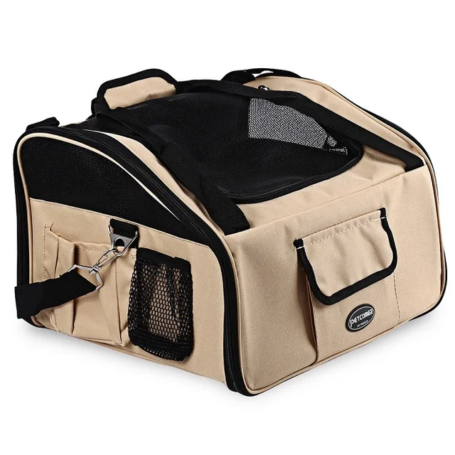 Folding Pet Dog Car Seat Carrier Bag Travel Portable Dog Bag 3 In 1 multi functional