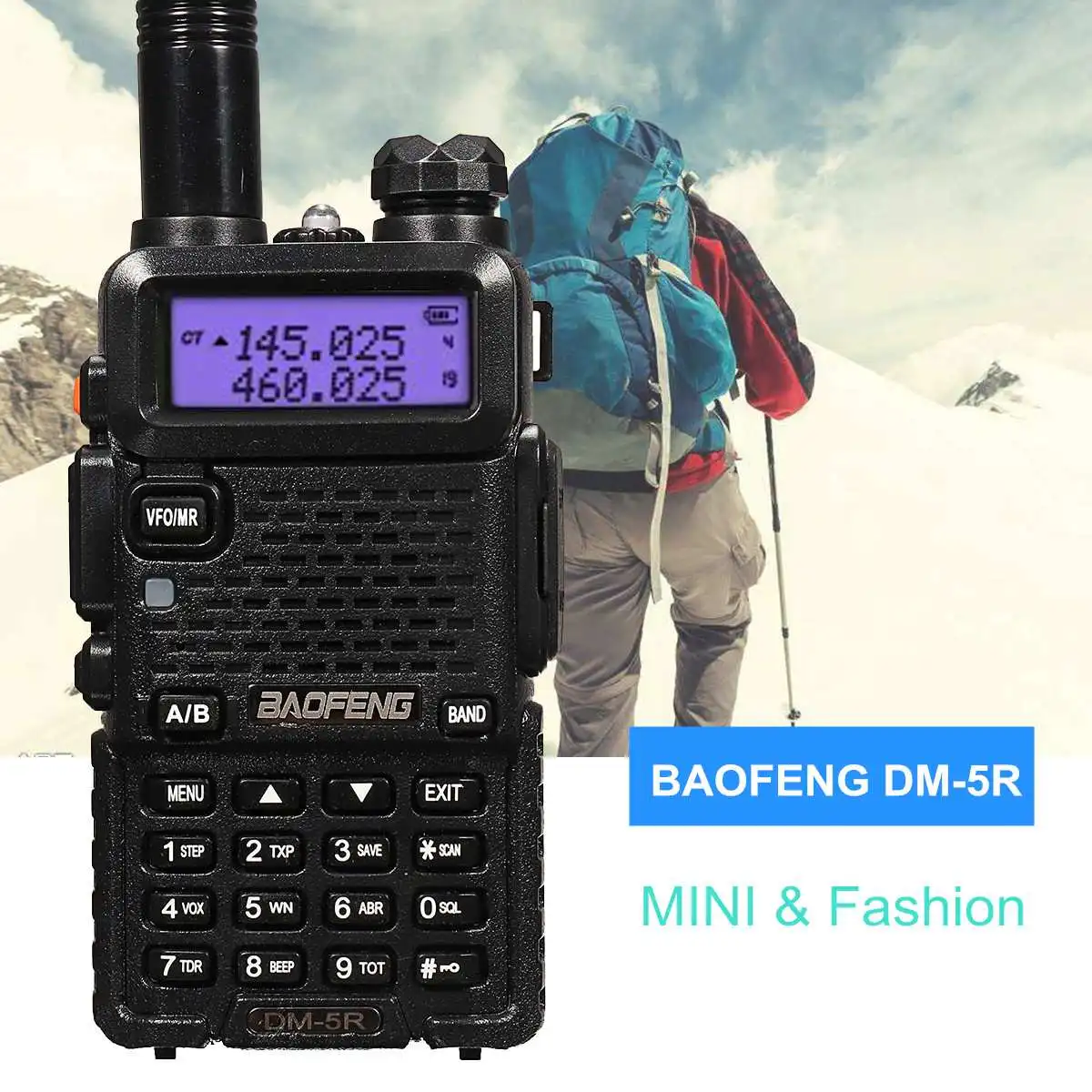 

DM-5R *Plus* Dual Band DMR V/UHF Two Way Radio Walkie Talkie VHF Radio Adjustable 128 Groups LCD Intercoms Kits
