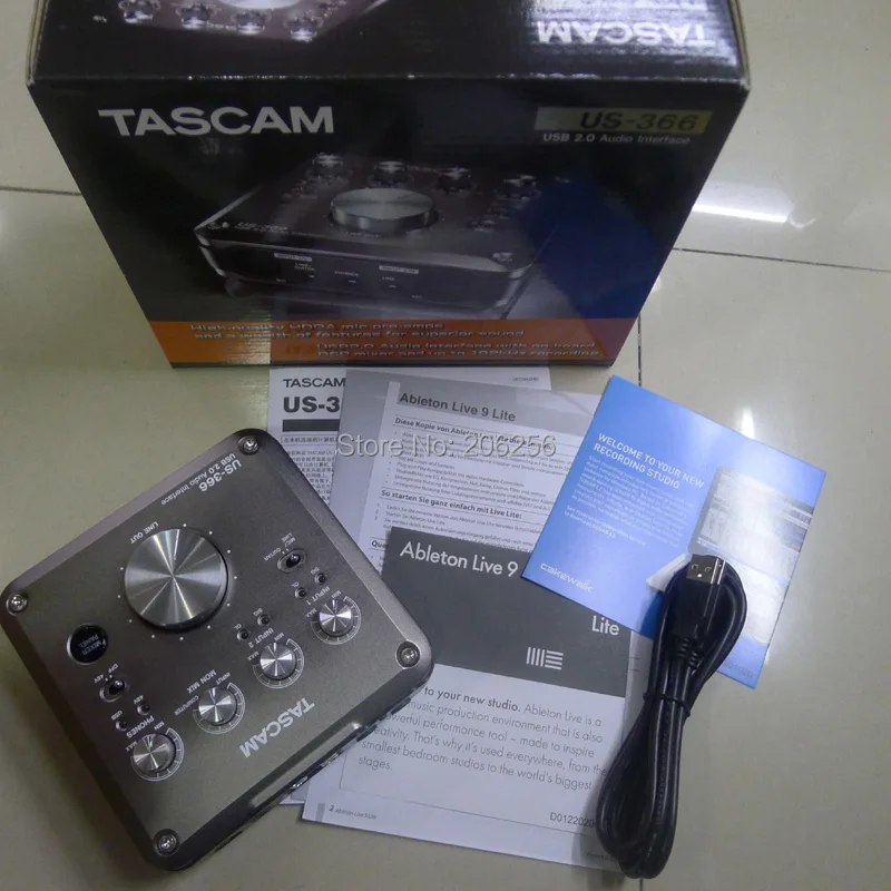 TASCAM US-366 US366 Профессиональный USB аудио интерфейс Запись Звуковая карта с микрофоном amp