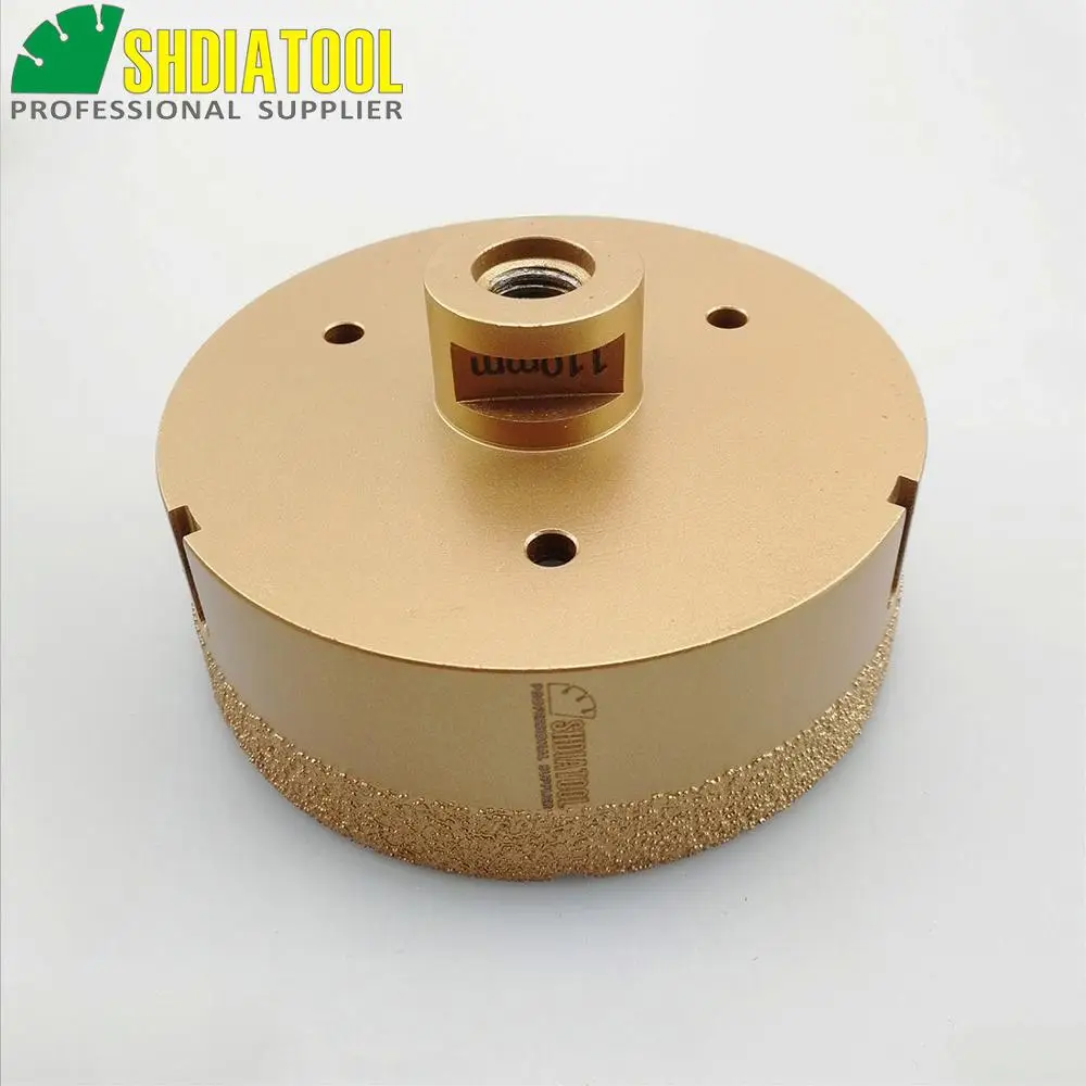Diameter 110mm Vacuum brazed diamond drilling core bits with 15MM Diamond height granite marble ceramic hole saw