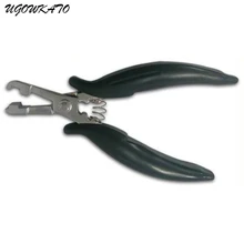 UGOWKATO плоскогубцы для волос из нержавеющей стали кератиновые человеческие волосы для наращивания микро-кольцевые плоскогубцы предварительно скрепленные плоскогубцы для нанесения ногтей U наконечник