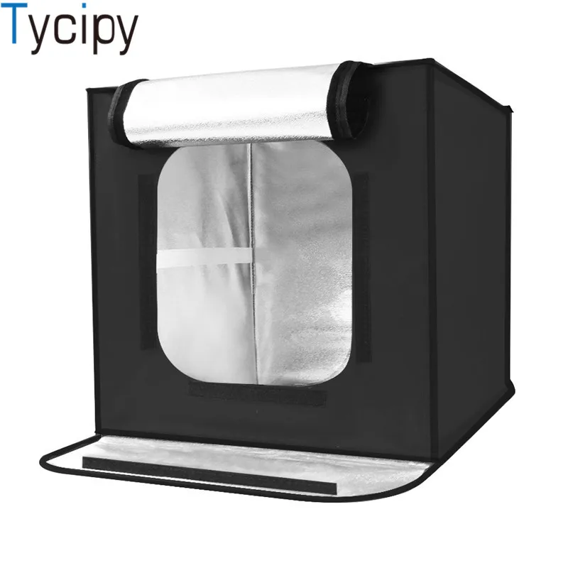 

Tycipy Professional 40*40cm 16inc light Photo Studio box photograghy Softbox Led Photo Lighting Studio Shooting Tent Box Kit