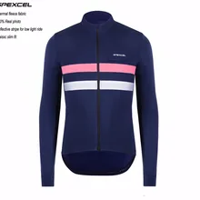 SPEXCEL, высокое качество, Зимняя Теплая Флисовая Светоотражающая велосипедная майка, Классическая велосипедная одежда с длинным рукавом, для езды на велосипеде, светильник