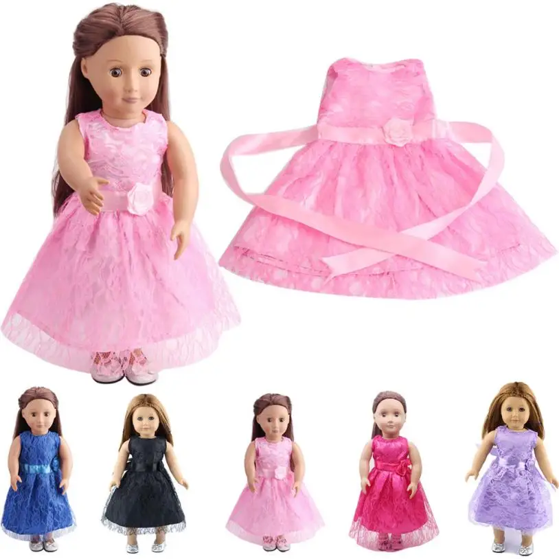 Высокое качество кружева юбка для 18 дюймов нашего поколения American Girl Doll Соединенные Штаты Девушки Одежда куклы Xm30