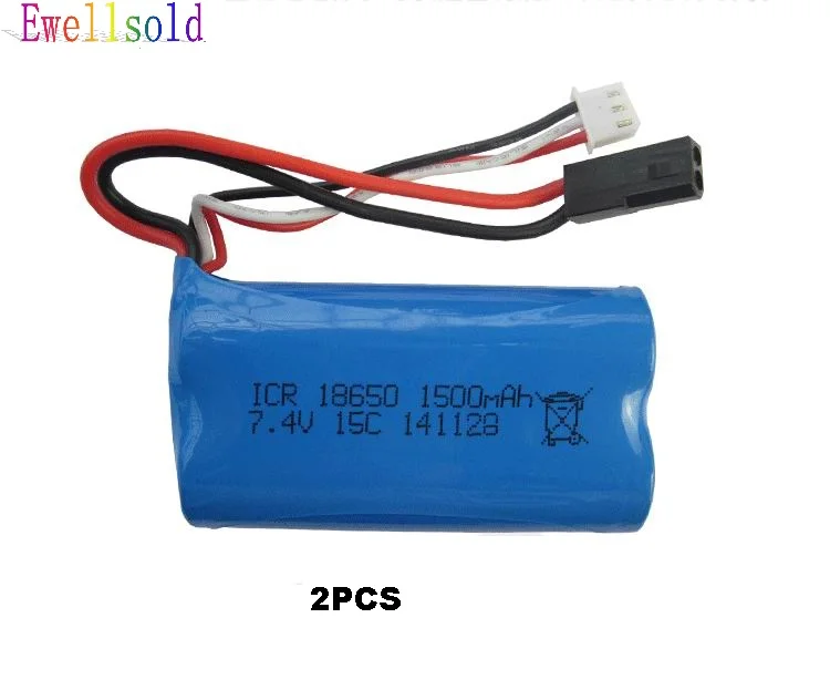 

Ewellsold T40 F39 F49 T39 822 RC helicopter spare parts 7.4V 1500mah Li-ion battery 2pcs/lot Free shipping