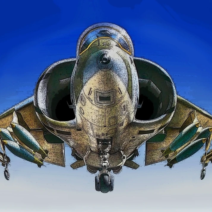 Jump Jet Poster Print by Adrian Chesterman (18 x 9)