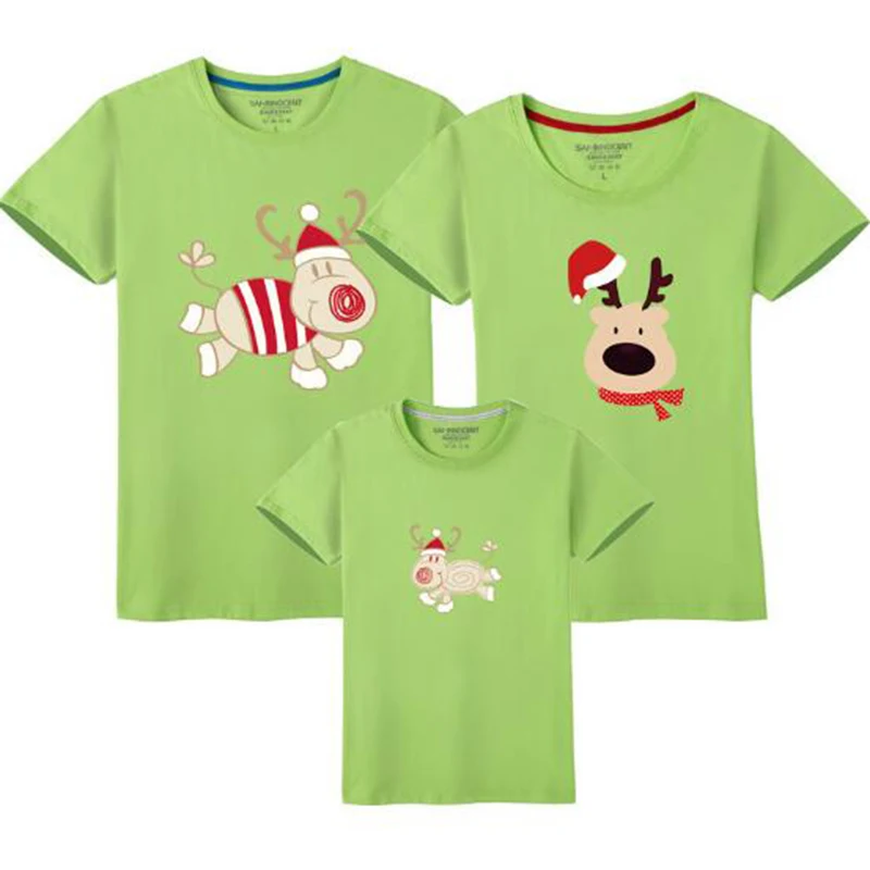Одежда для всей семьи; одежда для папы и ребенка; одинаковые рождественские футболки с короткими рукавами для всей семьи; футболка для мамы и дочки; одежда для сына;