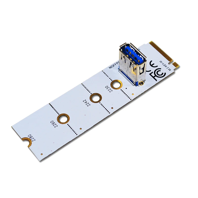 NGFF to PCI-E Riser Card M2 Slot to PCIe Expansion Card USB 3.0 Extender Adapter for Graphics Card for BTC Miner Antminer Mining