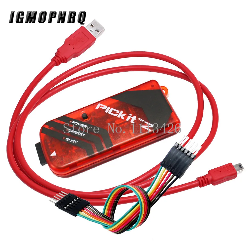 

5sets/lot PICKIT2 PIC Kit2 Simulator PICKit 2 Programmer Emluator Red Color w/USB cable Dupond Wire