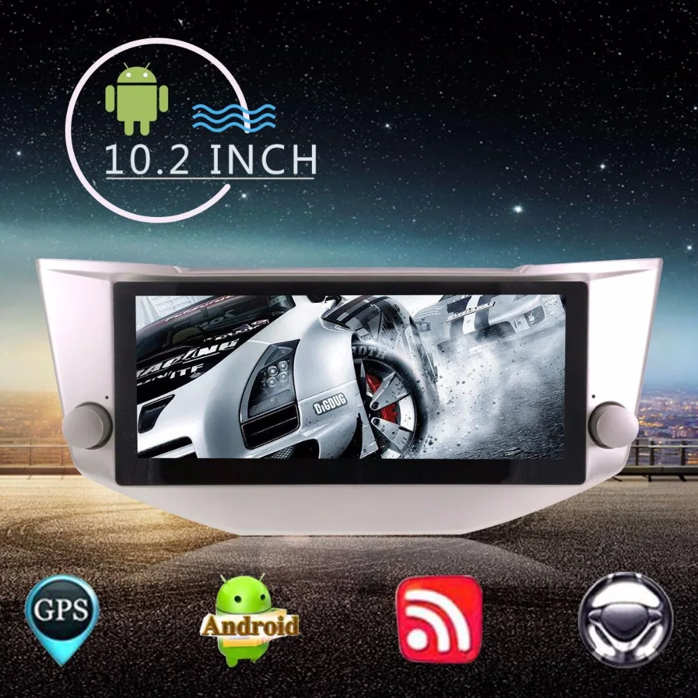 10,2 'большой экран Android 8,1 радио Автомобильный gps навигатор головное устройство для LEXUS RX-300, 330350400 h 2003+ для TOYOTA Harrier 2003