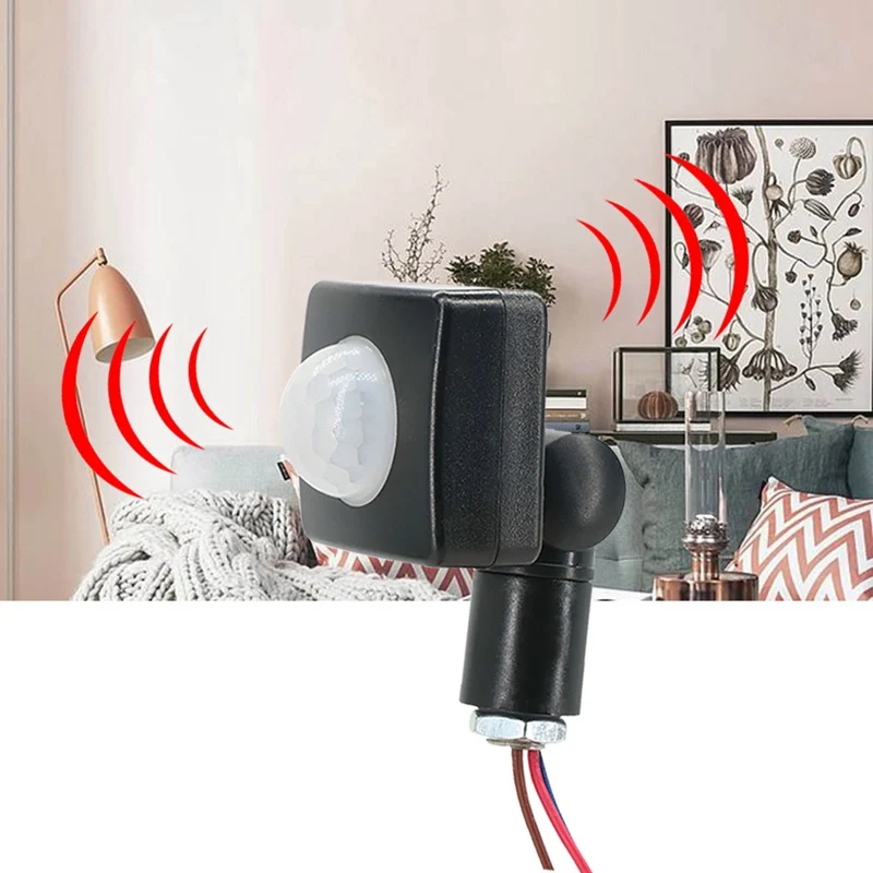 

High Quality Automatic 10MM 12MM AC 85-265V Security PIR Infrared Motion Sensor Detector Wall LED Light Outdoor 160 Degrees