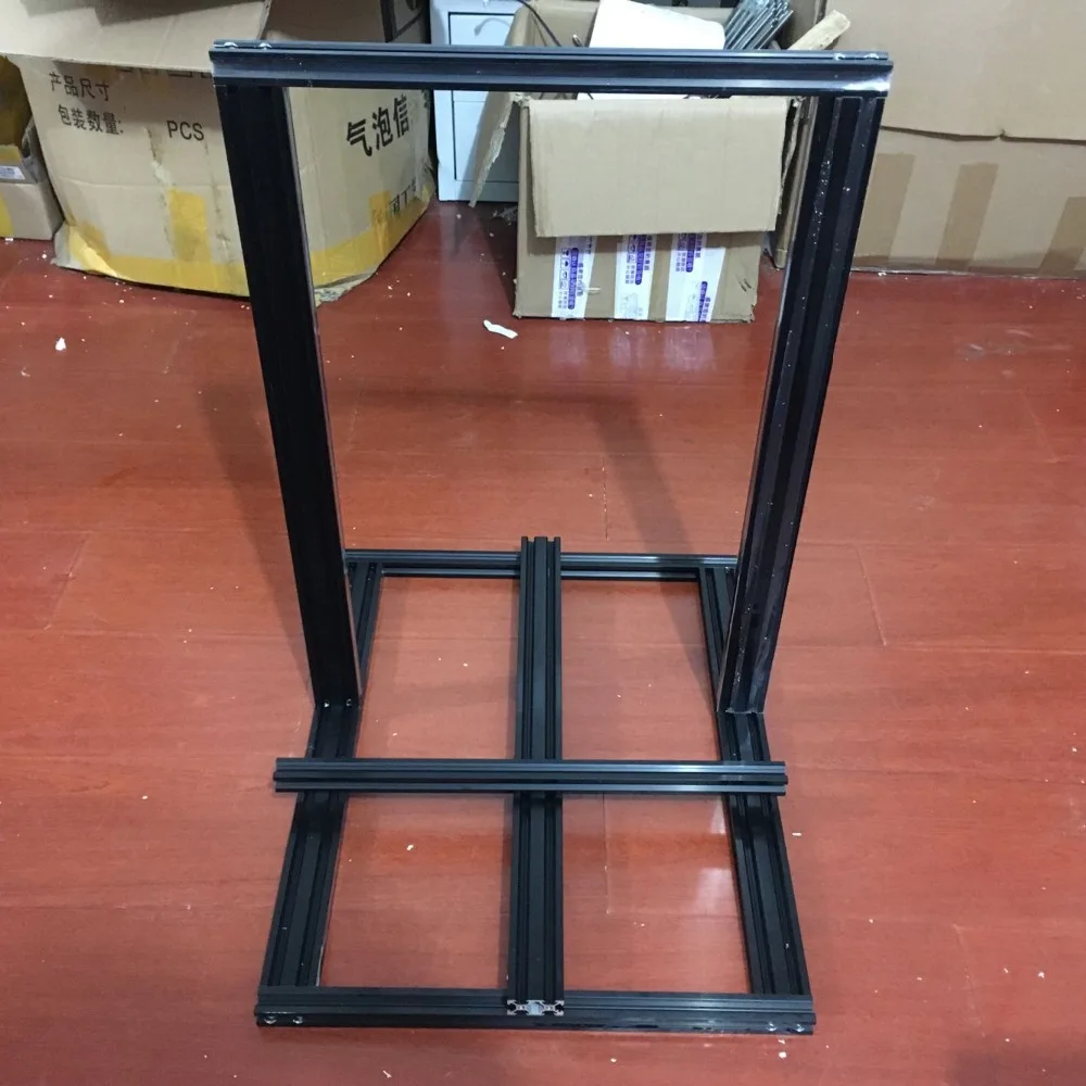 

Funssor Creality CR-10/Tornado 3D printer 300mm V-slot aluminum extrusion frame kit black anodized V-slot mechanical frame set