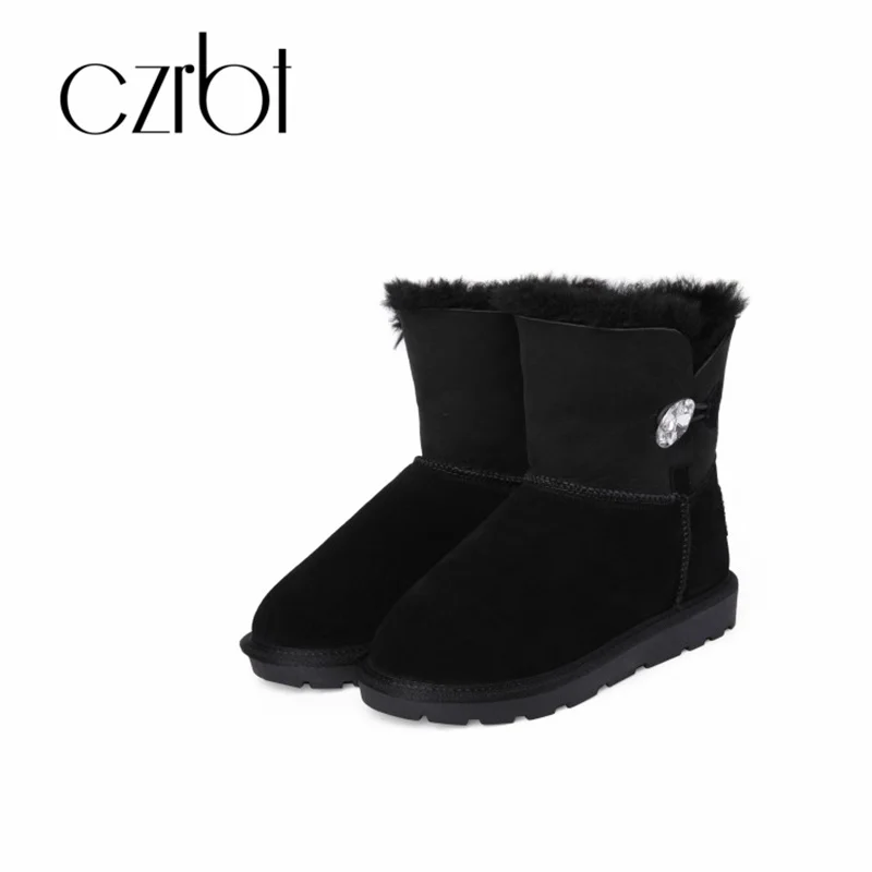 

Nefangjo 2018 new women snowshoe fur integrated mid-tube women's shoes comfort warm non-slip shoes women