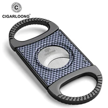 CIGARLOONG углеродное волокно зерна из нержавеющей стали сигара перфорирующий резак с подарочной коробкой CL-049