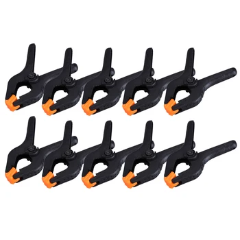 

10pcs/lot 3inch Plastic Spring Clamps For Woodworking Jig Grampo Marceneiro Photo Studio Background Stand Holder Clips Clamps
